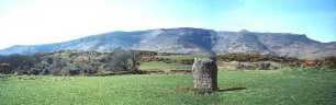 Standing stone near Comeragh Mountains, County Waterford.