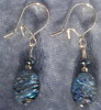 Paua Shell and Gold earrings 