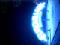 Eurovillage blue neon sign, Brussels.