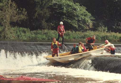 The " Big A" wier on the river Boyne