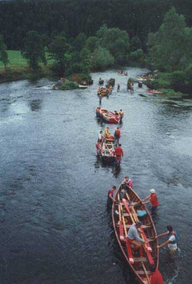 The 5th Port flotilla on the river Nore