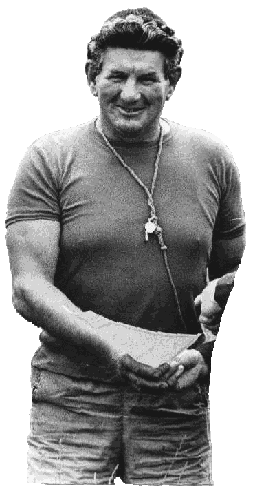Skipper Vekins pictured at the North District Camporee at Kinsealy in 1974