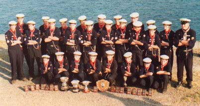 The troop after winning the National Sea Scout Regatta 1998 in Dun Laoghaire