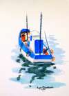 Blue boat