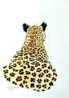 Leopard back view