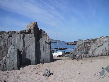 Ballydonegan beach a short walk away