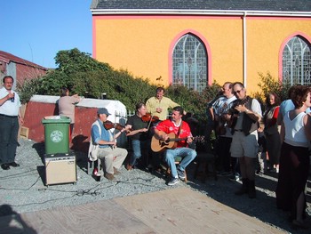 Music and dancing in the village