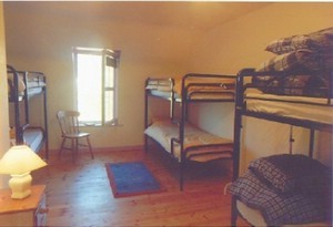 Comfortable bunks in one of the new eight bed domitories.