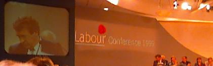 Joe Costello speaking at Labour Party conference