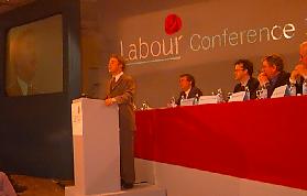 Sean Butler speaking at Labour Party conference