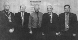 Best Donegal Pair - Peter McLoone and Columba Diver (second and third from right) with (from left) Michael O'Connor, President CBAI, Jeff Millership, President NIBU and (right) Connell McLoone, Glenties, Regional President.