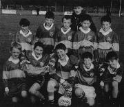 Kevin McCabe's team, runners-up in the B competition in the Ardara Parish League, pictured with manager Margaret McHugh