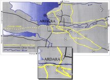 Map of Ardara Walks