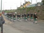 Carrigaline Pipe Band march to the Opening Ceremony. Photo ©Jon Mathers