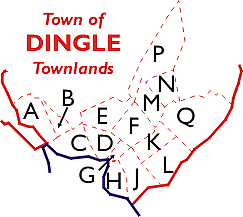Townlands of Dingle Town in County Kerry