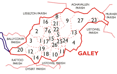 Townlands of Galey in County Kerry