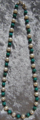 turquoise and pearl necklace