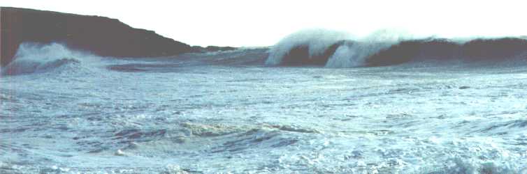 Waves near Dunmore, Autumn 2002.
