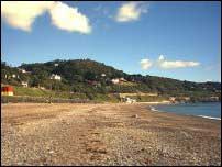 It is pleasant to walk along the beach