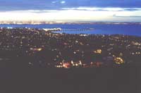A view over the lights of Dublin