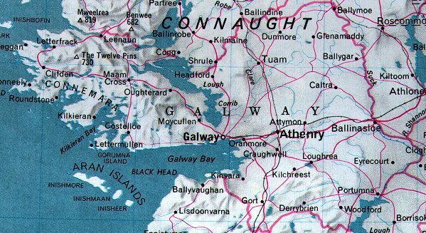 Detailed Map of Co. Galway