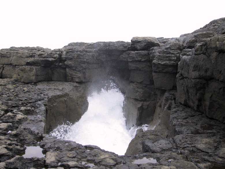 The blowhole at ballyrian