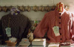 Apart from homemade food, you will find books and knitwear at the Dunquin Pottery