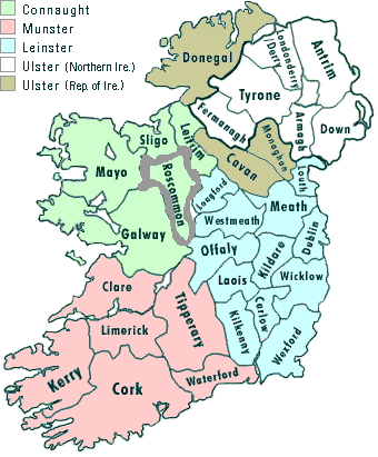 Map Of Ireland