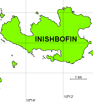 Map of Inishbofin island