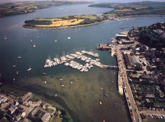 Overhead picture of Kinsale and the Harbour