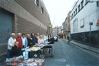 Street characters. Bonuses for each genuine market trader and each pram used as market stall