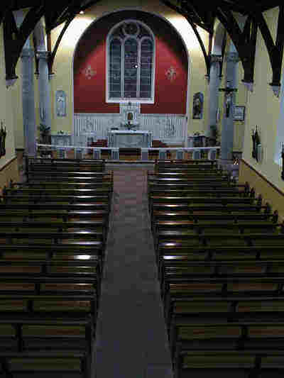 Looking down from the gallery