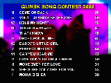 Picture of the Glinsk Song Contest Scoreboard, and link to a larger image (68KBytes)