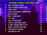 Picture of the Glinsk Song Contest Scoreboard, and link to a larger image (111KBytes)