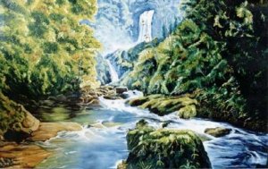 Cachoeira - Aluízio Siqueira é artista plástico e vitralista