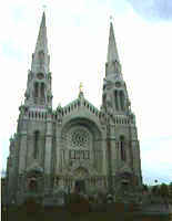 Front View of Basilica of St. Anne de Beaupr