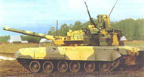 The latest version of the T-80U being developed is the T-80UM2, shown is the T-80UM1.