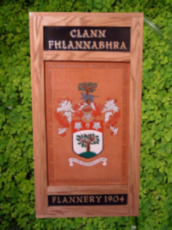 1904 coat of arms (handcrafted in leather and oak)