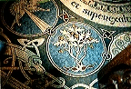 Irish decorative mosaic of an oak-tree
