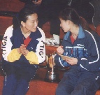 Jing Yi Goa & Liu Na  (Ladies Doubles Finalists. Liu Na Ladies Singles Champion)