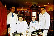 The staff at the Estuary Restaurant ...