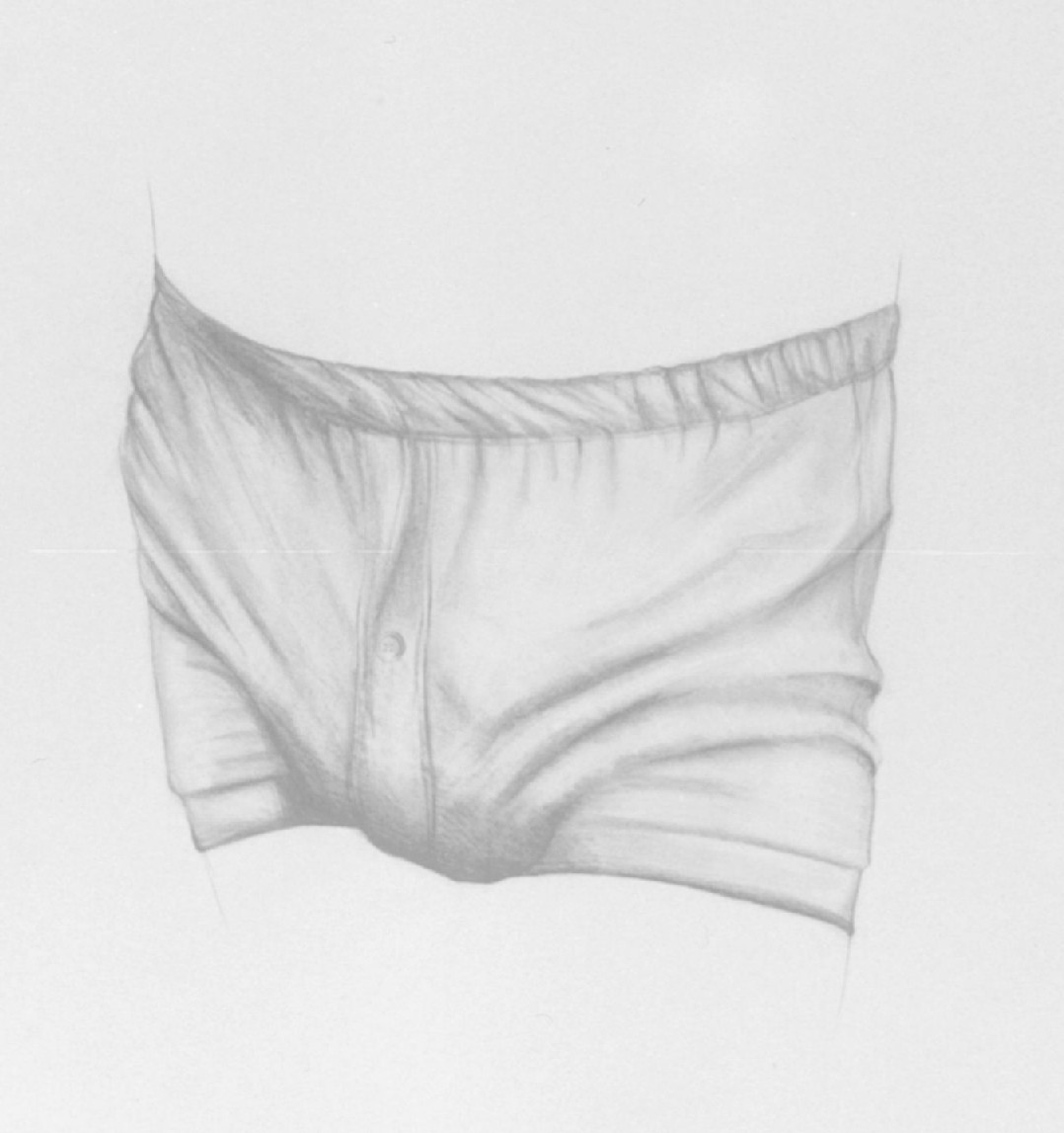 Drawing of Buttoned Boxers