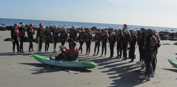 Kayaking on Carne Beach