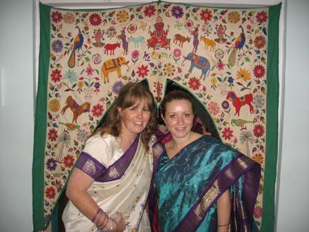 Yvonne and Emma in India, July 2009