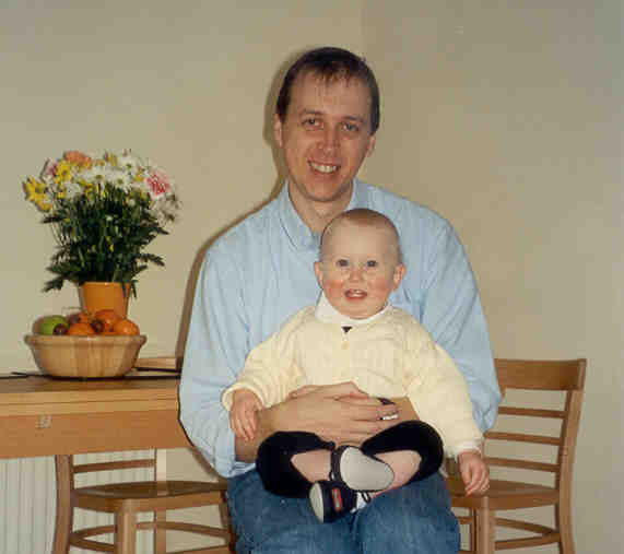 Sam with dad