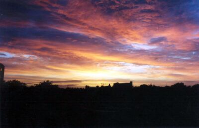 Sunset over Dublin