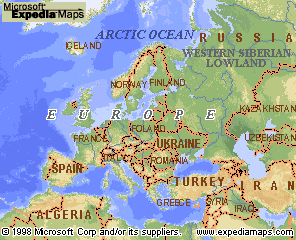 Map by Microsoft Expedia Maps