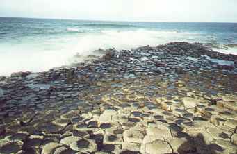 A view of The Giants Causeway